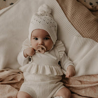 Knit Bonnet - Off-White