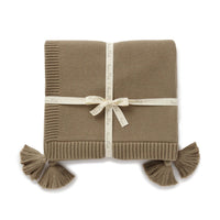 Chunky Knit Blanket - Timber