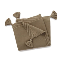 Chunky Knit Blanket - Timber