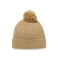 Pom Pom Beanie - Taupe