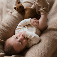 Hvid Wool Booties - Oat