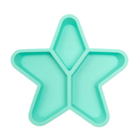 Divided Star Plate- Aqua