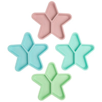 Divided Star Plate- Aqua