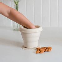 O.B. Designs Collapsable Snack Cup Silicone - Coconut