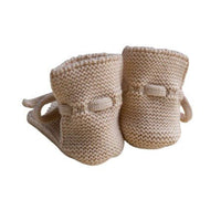 Hvid Wool Booties - Oat