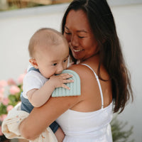 Teether Rainbow - Cambridge Blue