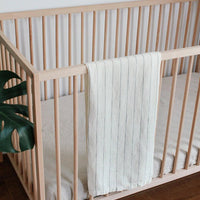 Linen Swaddle - Pencil stripe