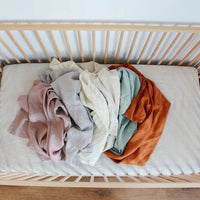 Linen Swaddle - Pencil stripe
