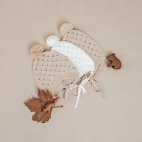 Knit Bonnet - Off-White