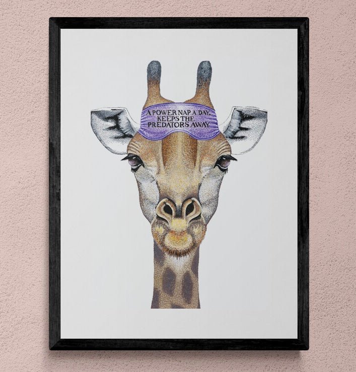 Power Napper Giraffe Print