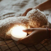 Organic Humming Bear Sleep Aid With Night Light - Sand