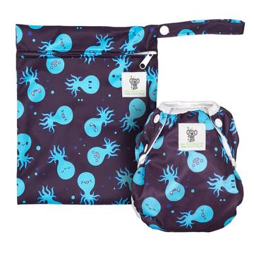 Nappy And Wet Bag Set - Octopus